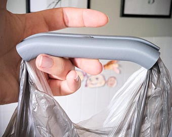 食料品バッグハンドル 2個パック 人間工学に基づいた快適なグリップ ショッピングキャリア ハンドセーバー