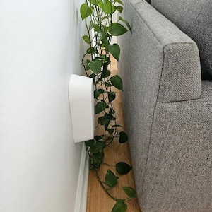 Couch Spacer Set of 2 - Wall Protector Behind Sofa, Furniture Bumper Guard, Hidden Mount Wall Saver, Adjustable Vertical & Horizontal