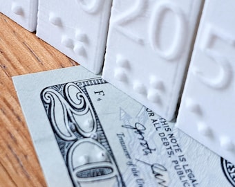 Paquete de 3 impresoras Braille portátiles para billetes