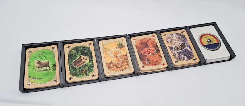 Game Card Organizer 6 Pack Stackable Linkable for Board Game Cards image 3