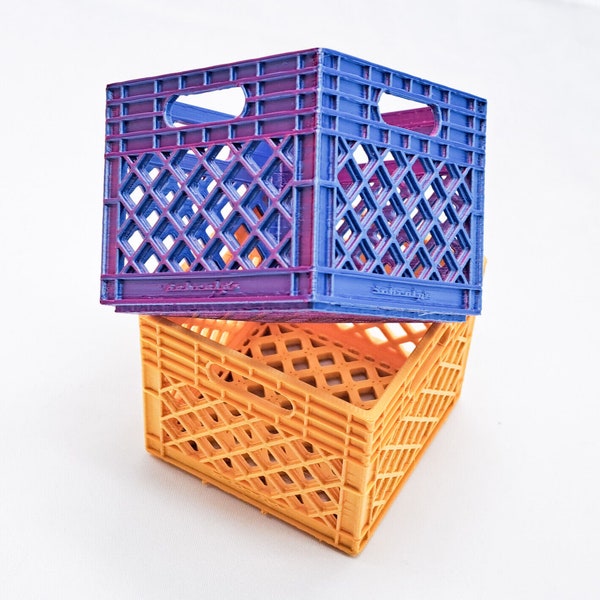 Miniature Milk Crate Versatile Catch-All Storage for Home and Office