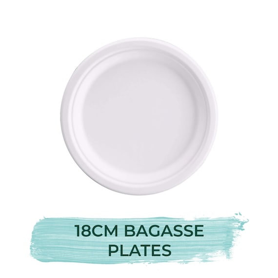 Heavy-Duty Paper Plates, White, 9