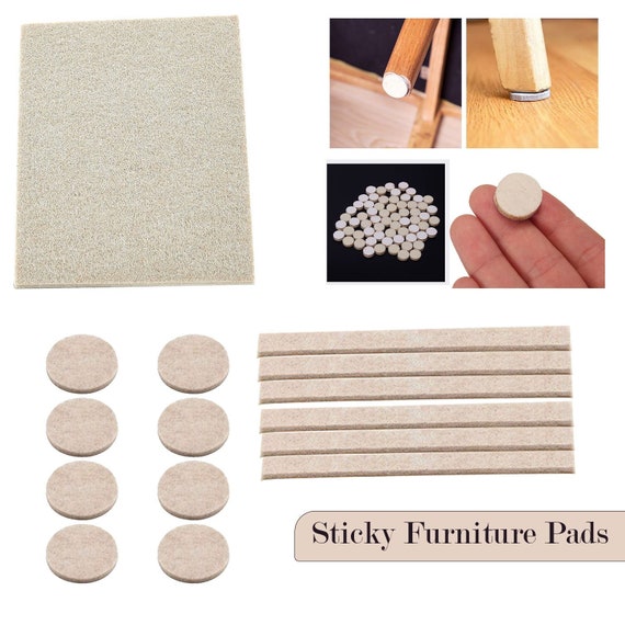 Felt Furniture Pads Premium Furniture Pads - Felt Pads Furniture Feet Best  Wood Floor Protectors - Protect Your Hardwood & Laminate Flooring,Black 