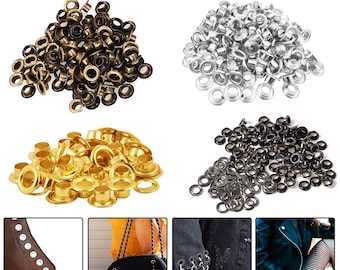 6mm eyelets with washers grommet for leather crafts, banner, bags, scrapbooking