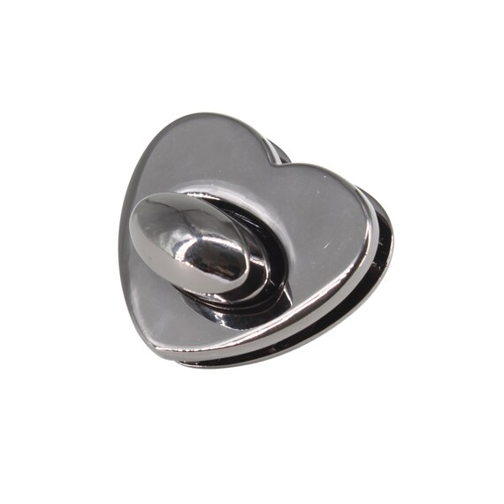 Acquista Accessori per borse Chiusure per borse Borsa Fai da te in metallo  a forma di cuore Fibbia girevole con chiusura a rotazione