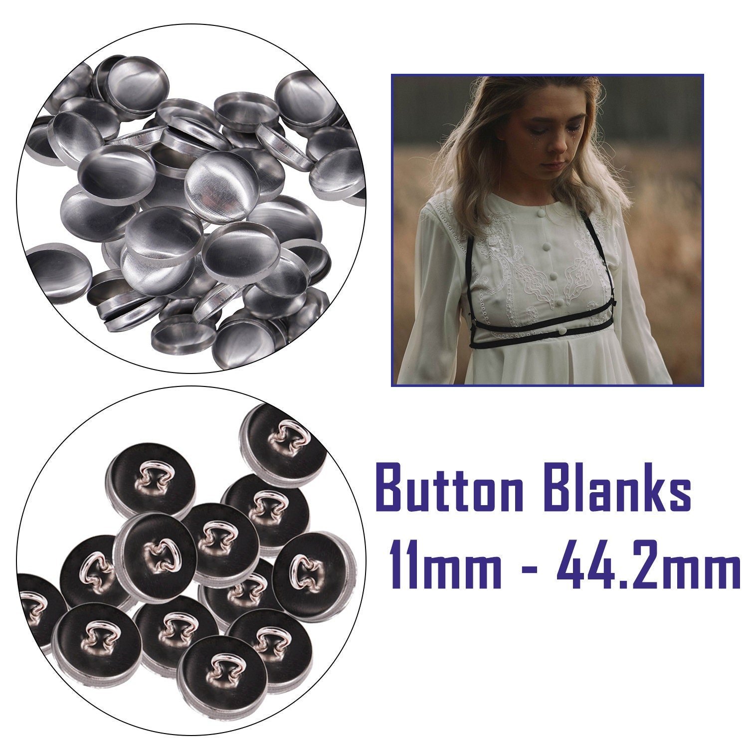 Blank Button Pins Blank Face Buttons white or Black, FREE SHIPPING, Pinback  Design Your Own Button by Adding Your Own Stickers or Draw 