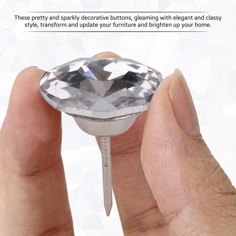 Crystal Nails Tacks, Diamante Crystal Nail Tacks, Nail Tacks Push Pins