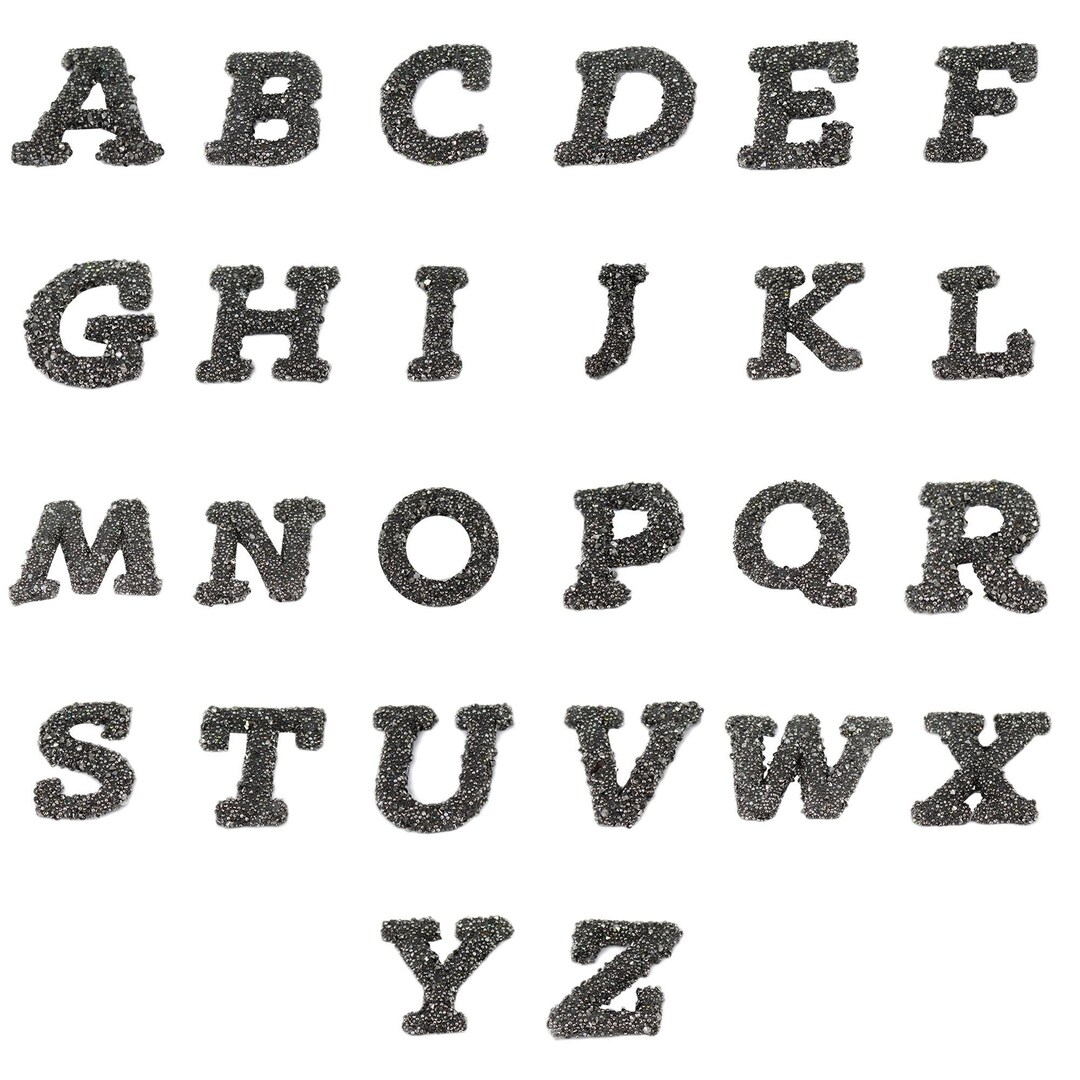 Glitter Alphabets Letters, Acrylic Alphabets Letters, Iron on Alphabets