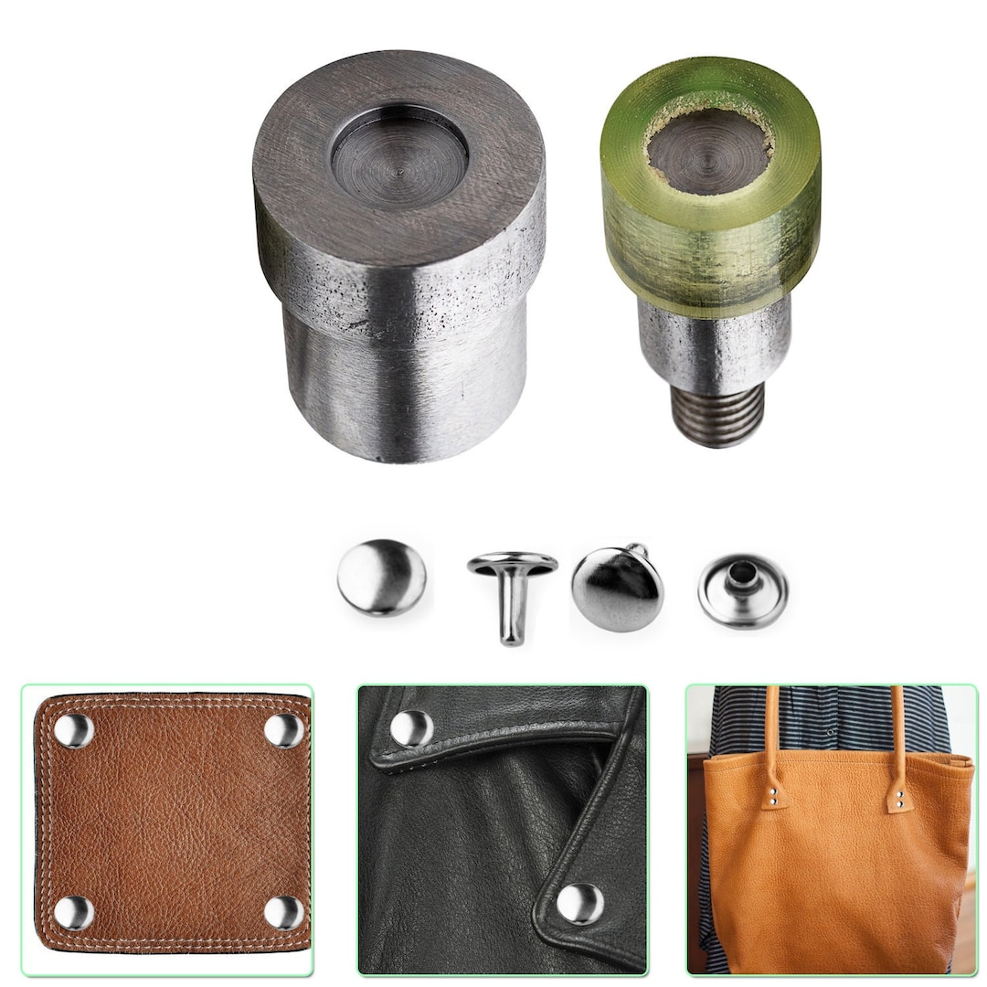 Double Cap Rivets Setting Tool Die Set for Universal Green Etsy