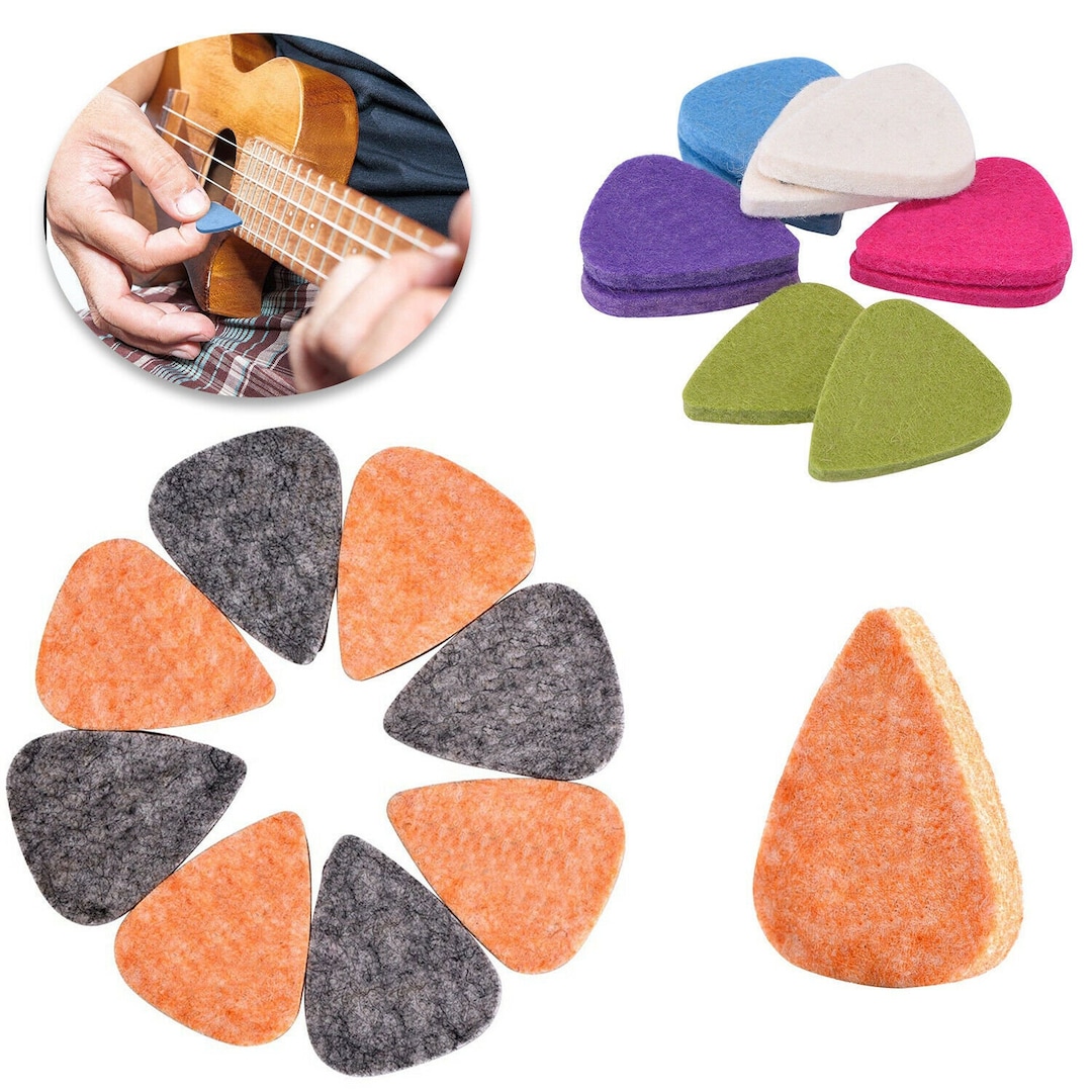 Guitar Picks Guitar Plectrums Felt Guitar Picks Felt Picks Etsy