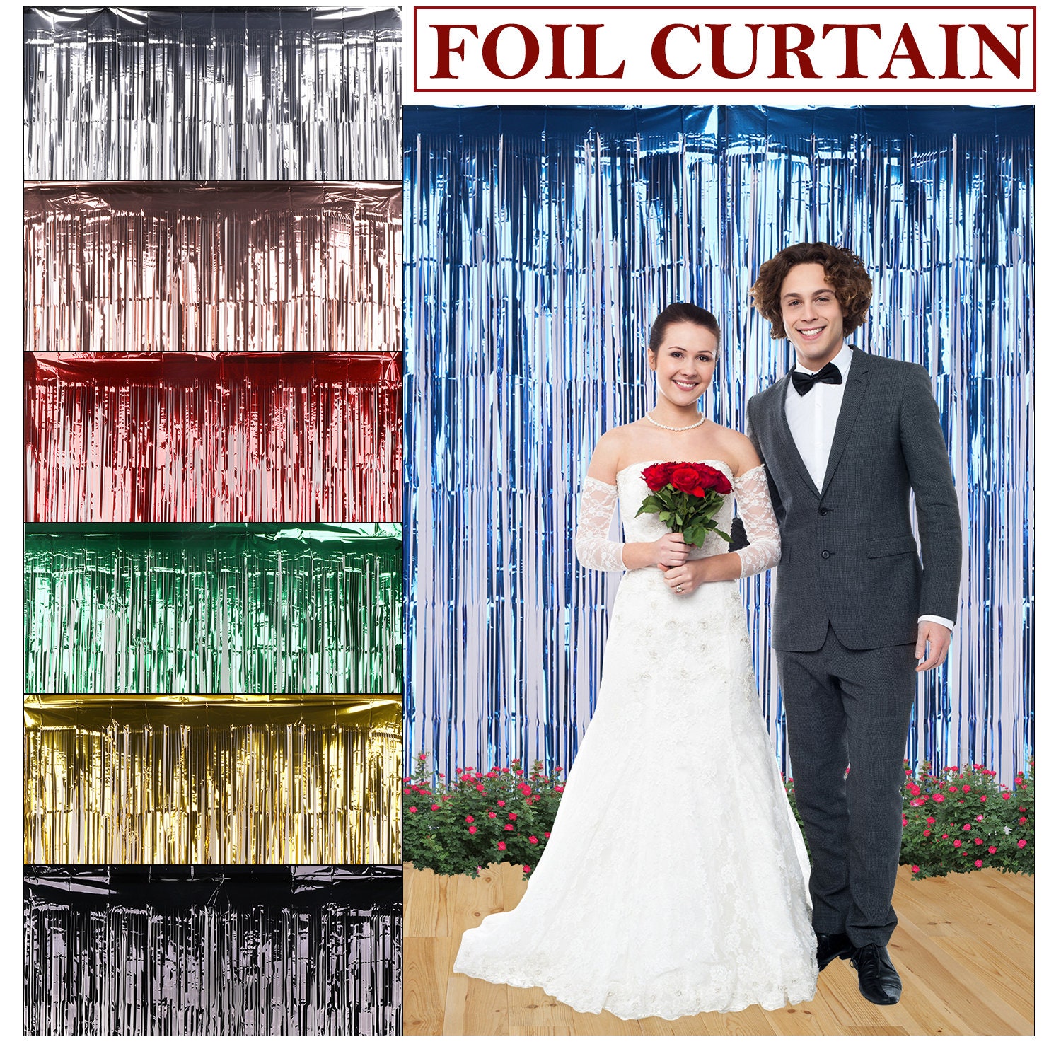 Metallic Silver Fringe Door Curtain, Silver Foil Fringe Backdrop, Photo  Background, Wall Decor/photo Prop/wedding Decoration/party Decor 