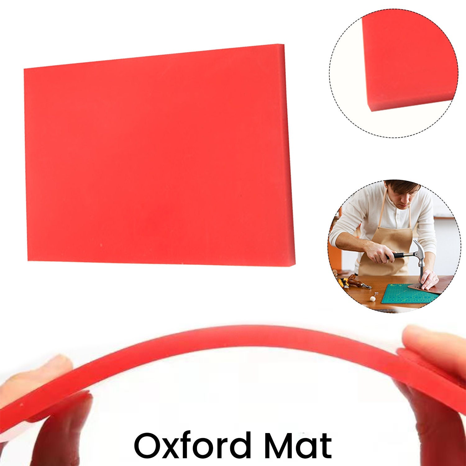 PVC Grid Mat Cutting Mat Patchwork Craft Mat Pad Leather Fabric