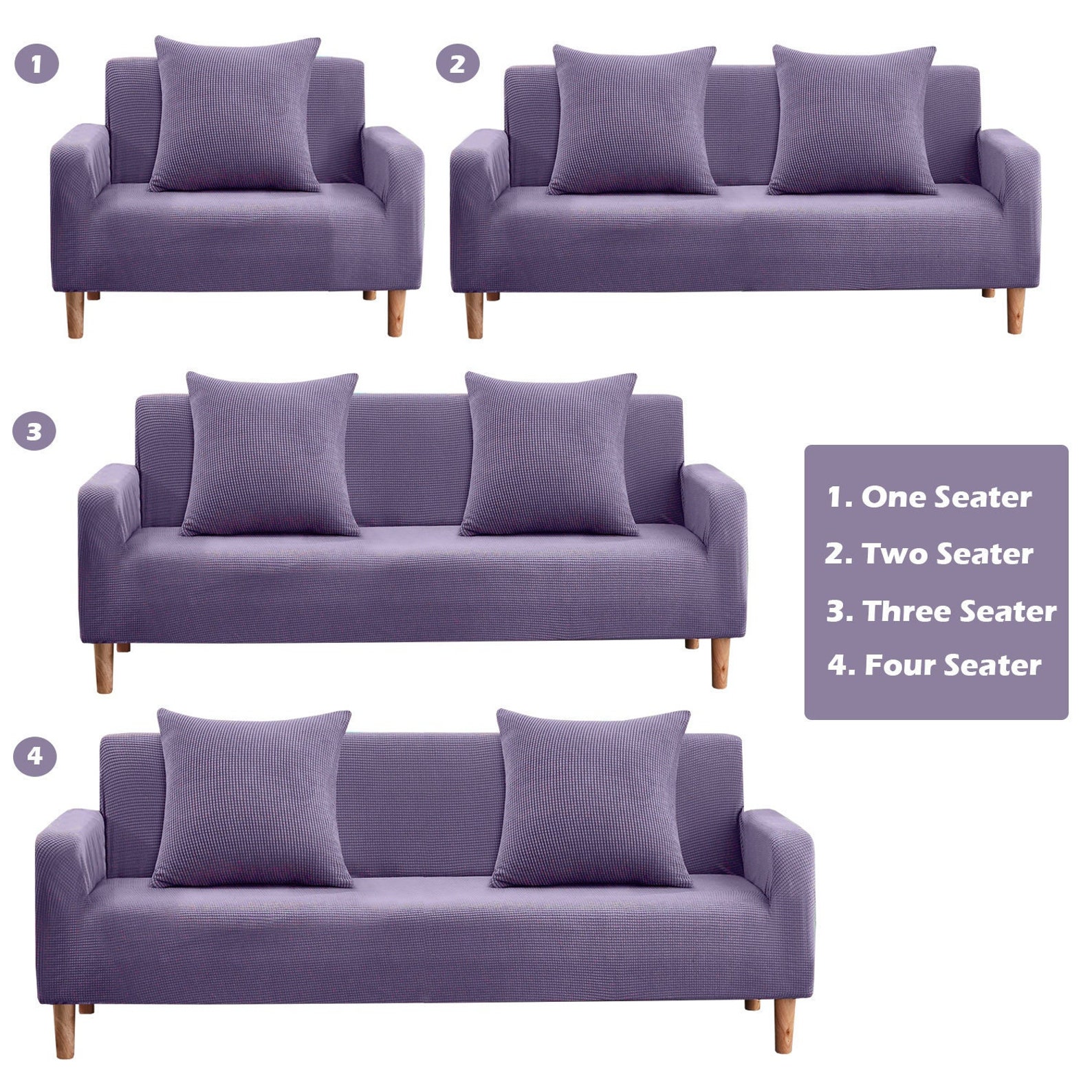 Velvet Stretch Armchair Covers, Spandex Stretchy Couch Slipcovers