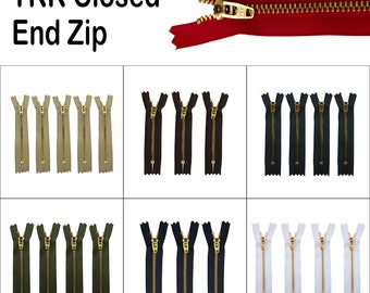 Invisible Zipper, Nylon Closed End Zip, YKK Nylon Zip, Lightweight & Durable Sewing Zipper for Pants, Sewing, Dressmaking, Skirts, Bags