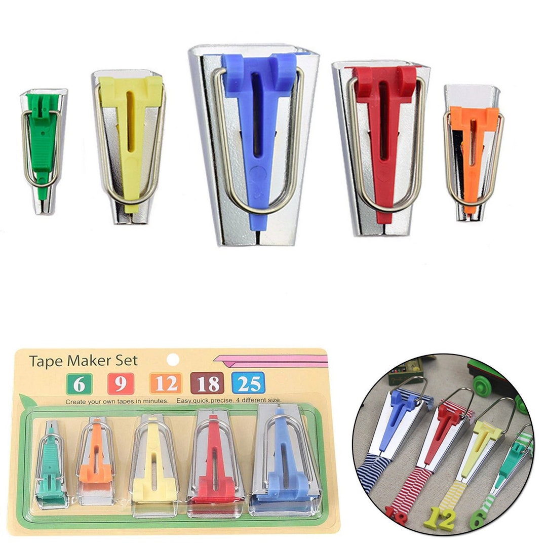 Bias Fabric Tape Maker, Binding Tape Maker, Bias Tapes Maker Kit for
