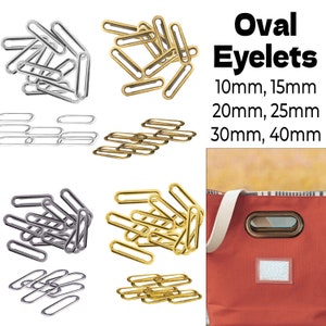 6pcs Metal Eyelets Grommets Flat Eyelet Flat Grommets Metal Loops Chain  Connector Handbag Hardware CAE-R285 -  Norway