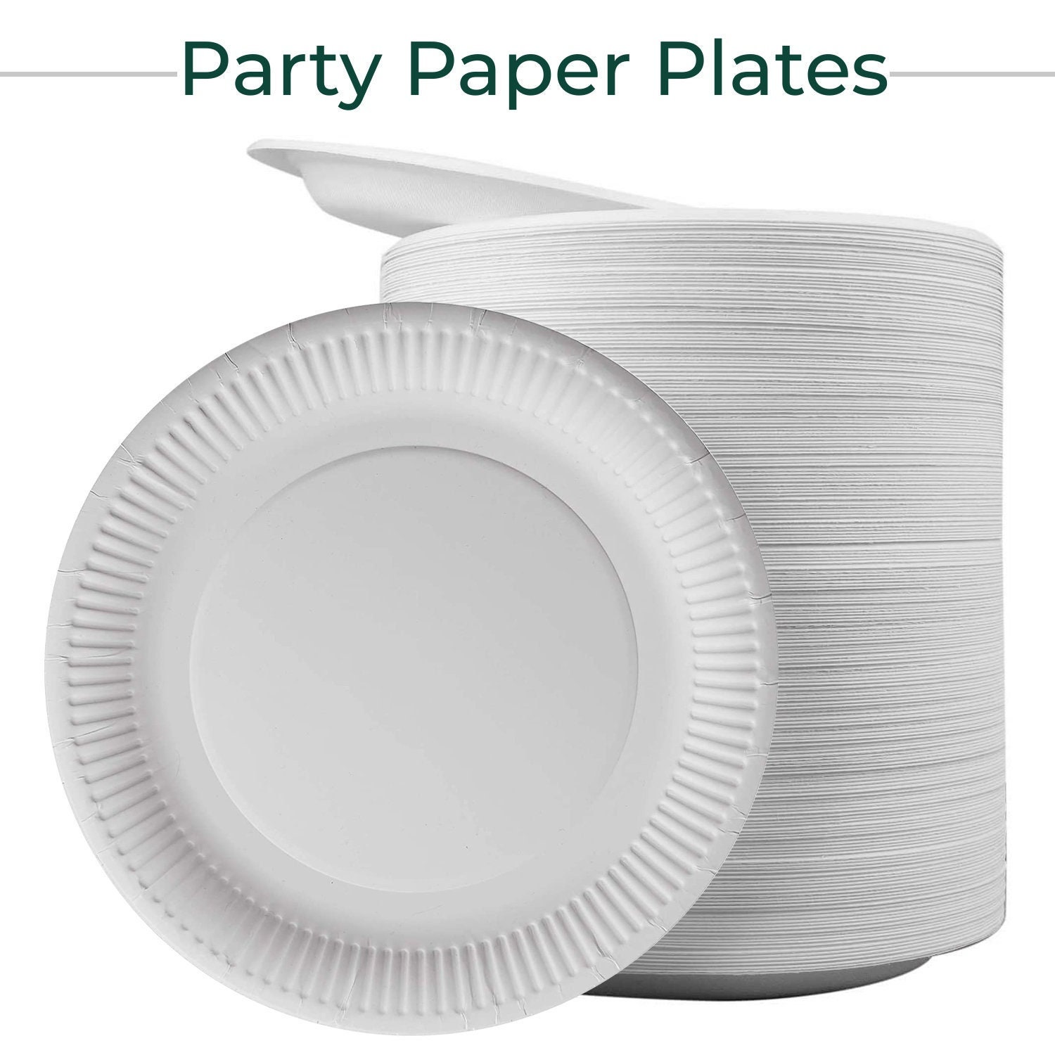 Premium Disposable Party Plates 9 23cm Strong Paper 