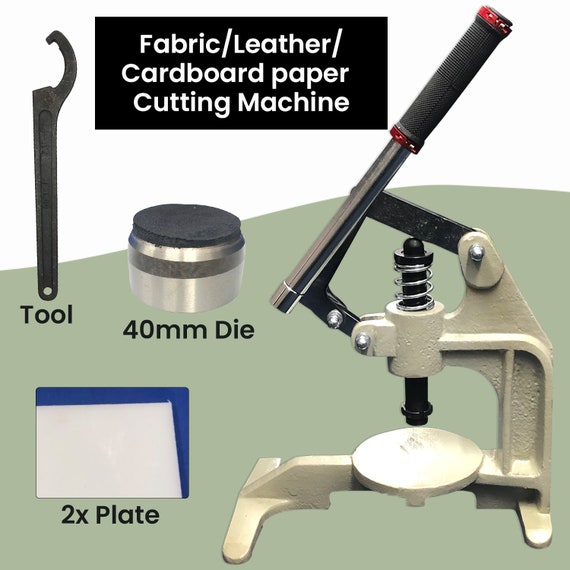 Manual Hole Cutting Punching Machine With Hole Cutter Dies, Hand Press  Machine for Cutting Round Cloth, Fabric & Textile, Leather, Paper 