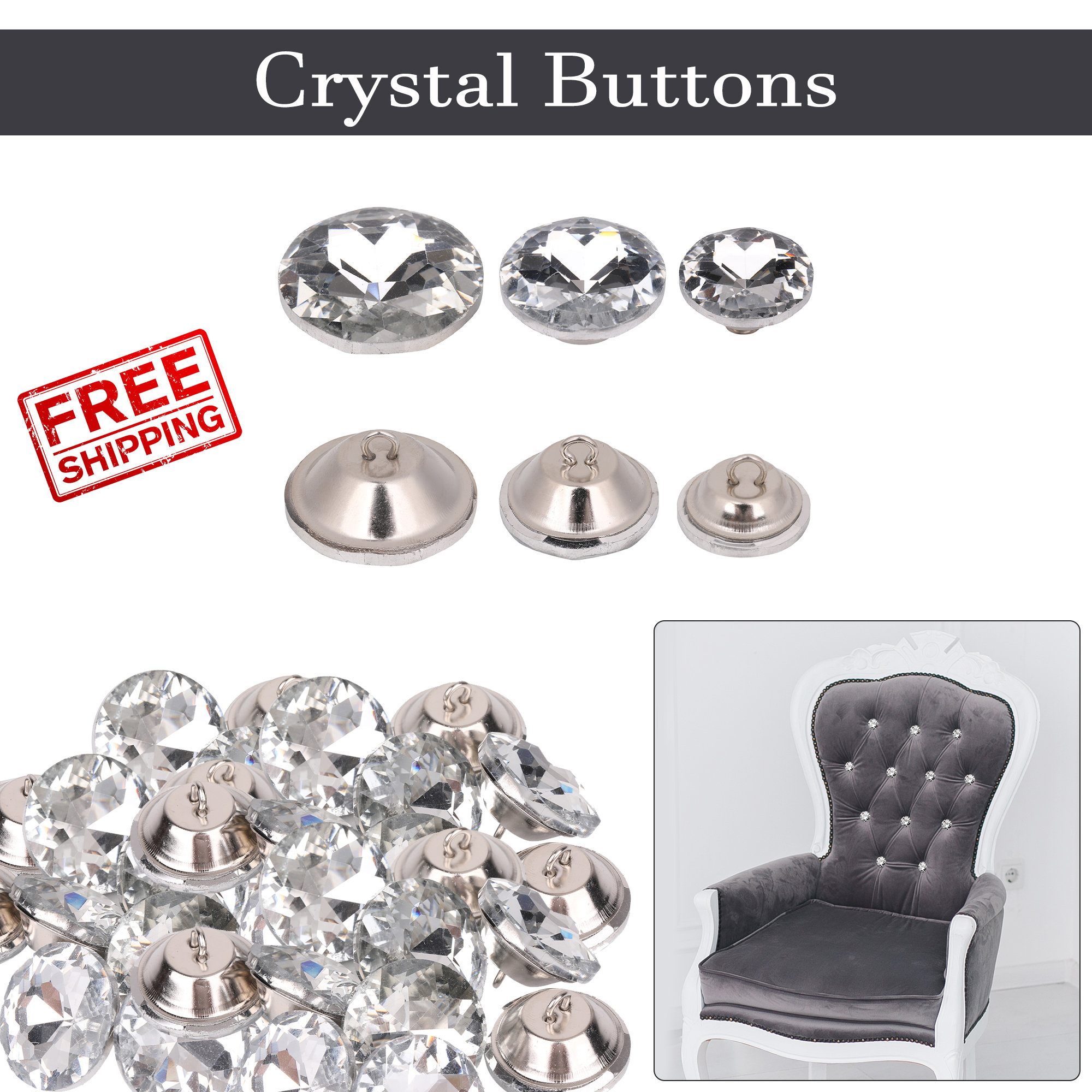 Clear Buttons - Totally Buttons