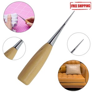 Leather Craft Cloth Awl Tool Pin Punching Hole Maker Stitching Overstitch  Sewing