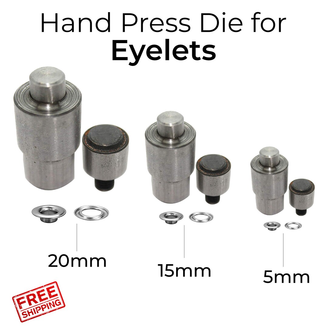 Hand Press Machine Setter Eyelet Puncher Grommet Die, Eyelets Grommets