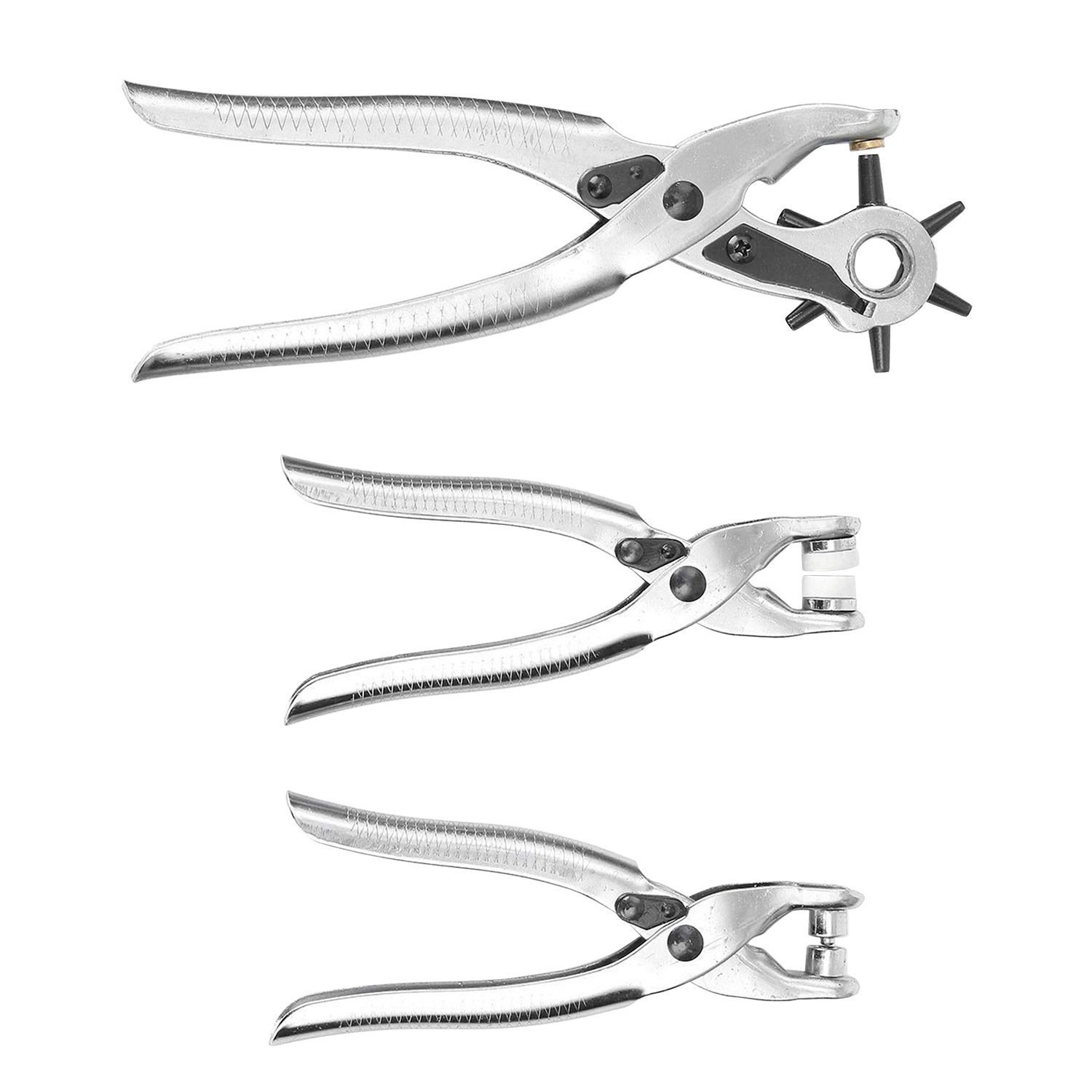 Rivets Eyelet Hole Punch Pliers Hand Tool + 100pcs Easy Press
