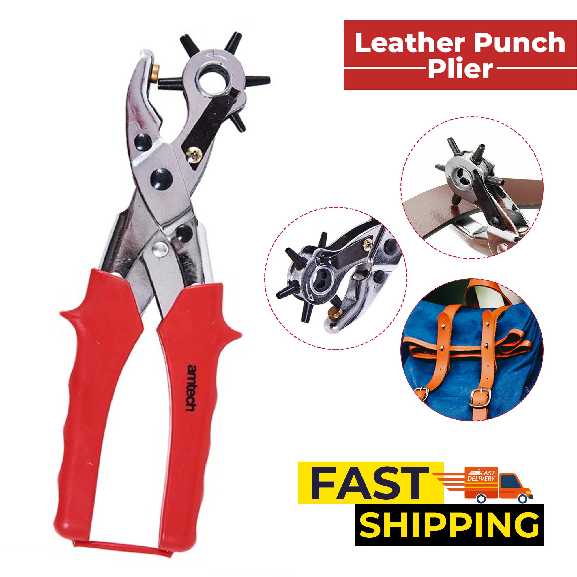 LEATHERWORKING TOOL SET OF 4 EYELETING TOOLS FOR MAUN PUNCH PLIERS 224