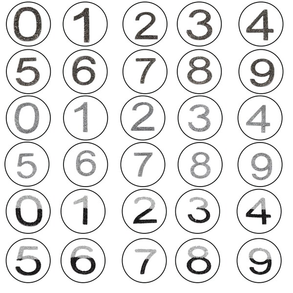 Hot Stamp Numbers Etsy