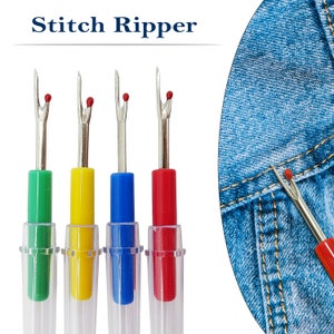 2Pcs Sewing Seam Ripper Plastic Handle Stitch Unpicker Thread Remover for  Hemlines Seams Pockets Stitching Hand