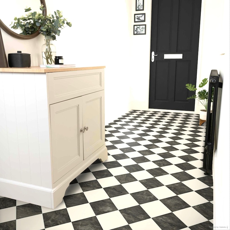 Vintage Checkerboard Tile - Etsy