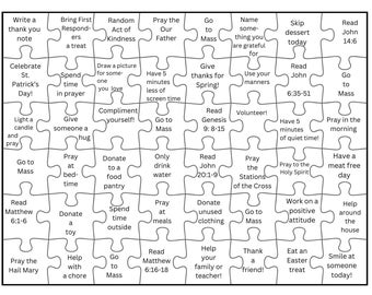 Lenten Activity Puzzle