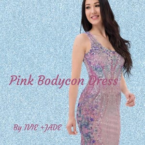 Pink Cruel Summer Inspired Sparkle Print Dress | Unique Dress for Concert Tour | Pop Star Costume