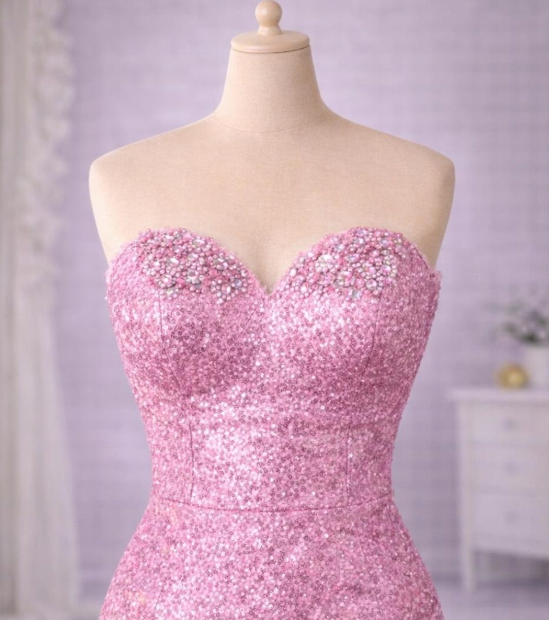 Sparkly Strapless Bodysuit – Pop Tour–inspired Concert