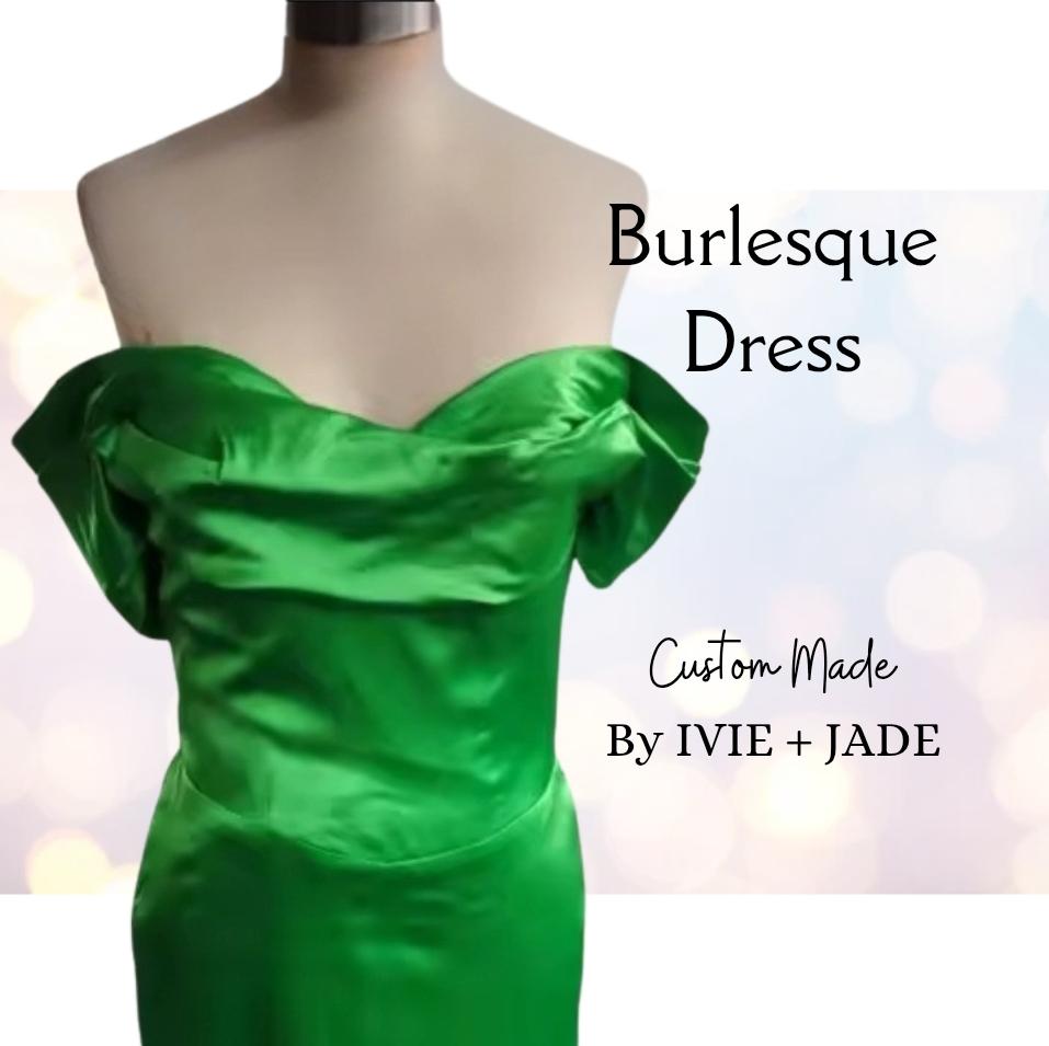 green emerald velvet dress MORANA DRESS