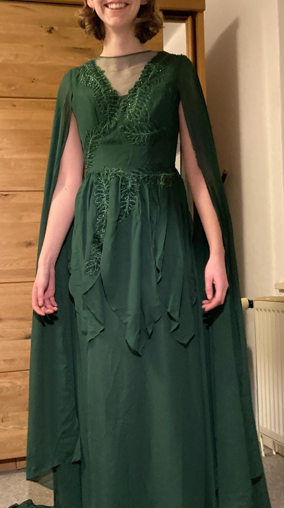 Faeriecore Green Maxi Dress  Pop Tourinspired Fairy Performance & Event  Gown - Etsy