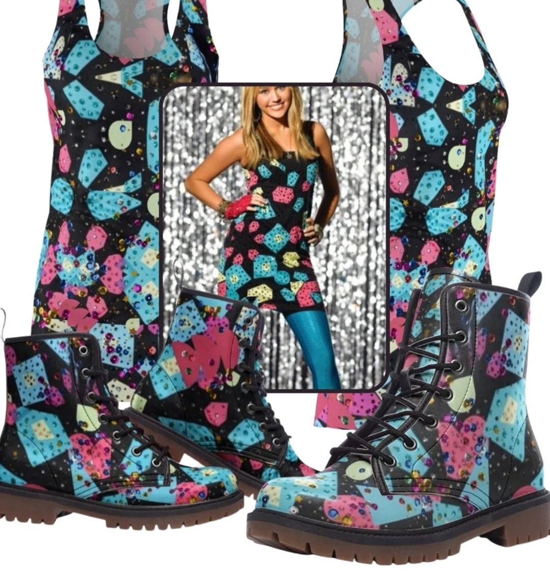 sparkly combat boots
