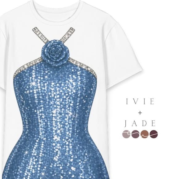 blue sparkly t shirt dress Rhinestone Halter Bodysuit T-Shirt – Icy Glam Graphic Tee Dress, Oversized Party Dress, Elegant Statement Dress Cos Sleeveless Cotton Midi swatches-waldin-long-sleeve-mini-dress Size:3X/24W-26W Get ready to make