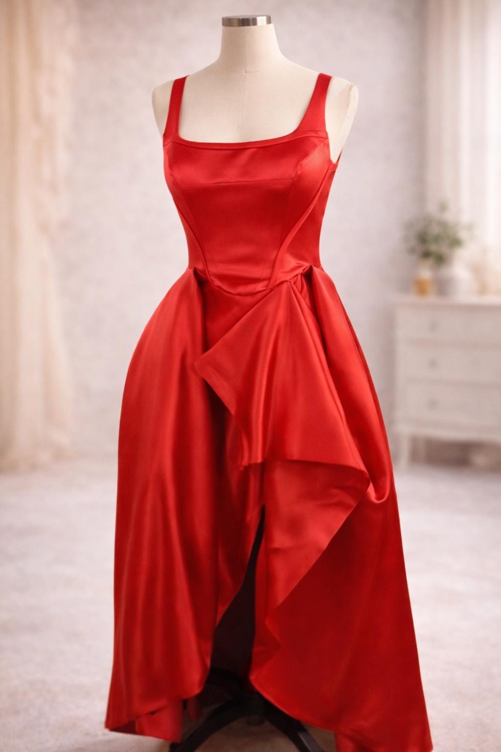 Monochromatic Corset Gown – Pop Tour Script Performance Dress