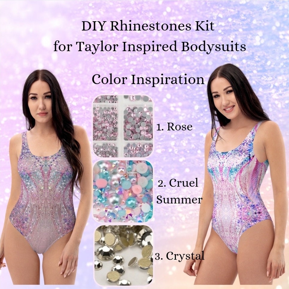 DIY Rhinestone Kit for Taylor Inspired Bodysuits Embellish Your ERAS Tour  Leotard With Ease With This Complete Kit 
