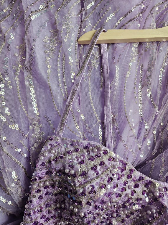 Purple Swirl Sparkle Gown  Romantic Beaded Formal Dress for Prom & Events  - Etsy Israel