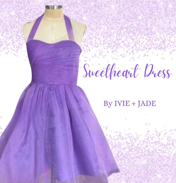 Robe tour de cou inspiree des celebrites pour filles Robe mauve cherie Twirly Cosplay de star de la pop Robe formelle pour preado Robe habillee pour tournee de concerts Etsy France