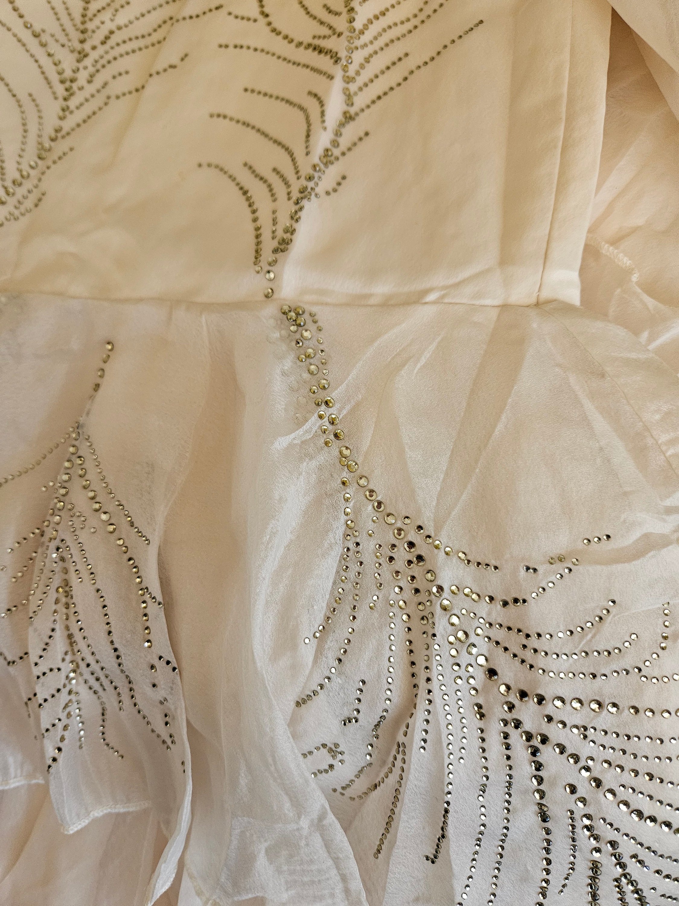 Girls Cream Faeriecore Folk Dress - Ivory Layered Fairy Gown - Ethereal Formal & Performance Dress