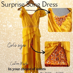 GIRLS Surprise Song Dress | Celebrity Inspired Formal Dress | Concert Tour Dress Replica | Custom Prom Dress | Taylor Cosplay Costume