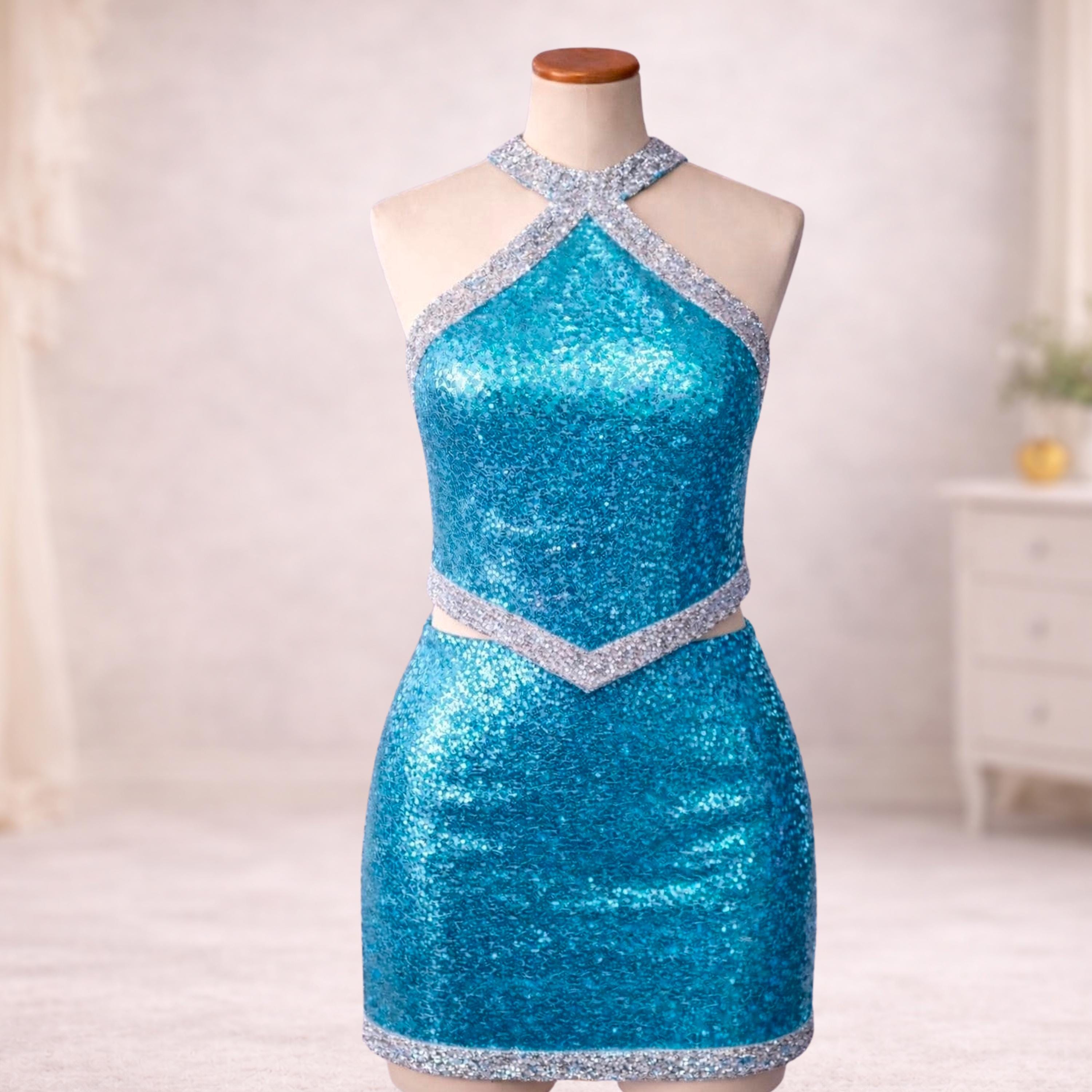 long sleeve green dress Green Long Sleeve Sweatshirt Mini Dress - All Dresses main image 0