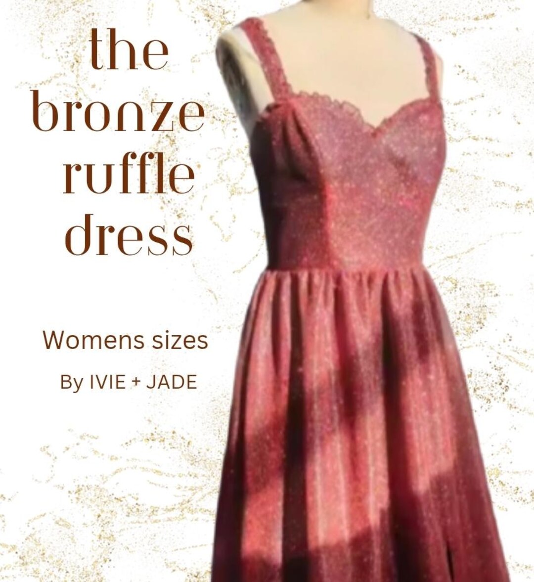 Bronze Ruffle Gown