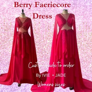 Taylor Inspired Berry Faeriecore Dress | Celebrity Inspired Folk Dress | Eras Tour Outfit Replica | Unique Custom Made Fairycore Prom Dress