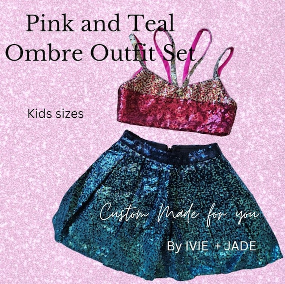 Glitter ombre skirt outlet