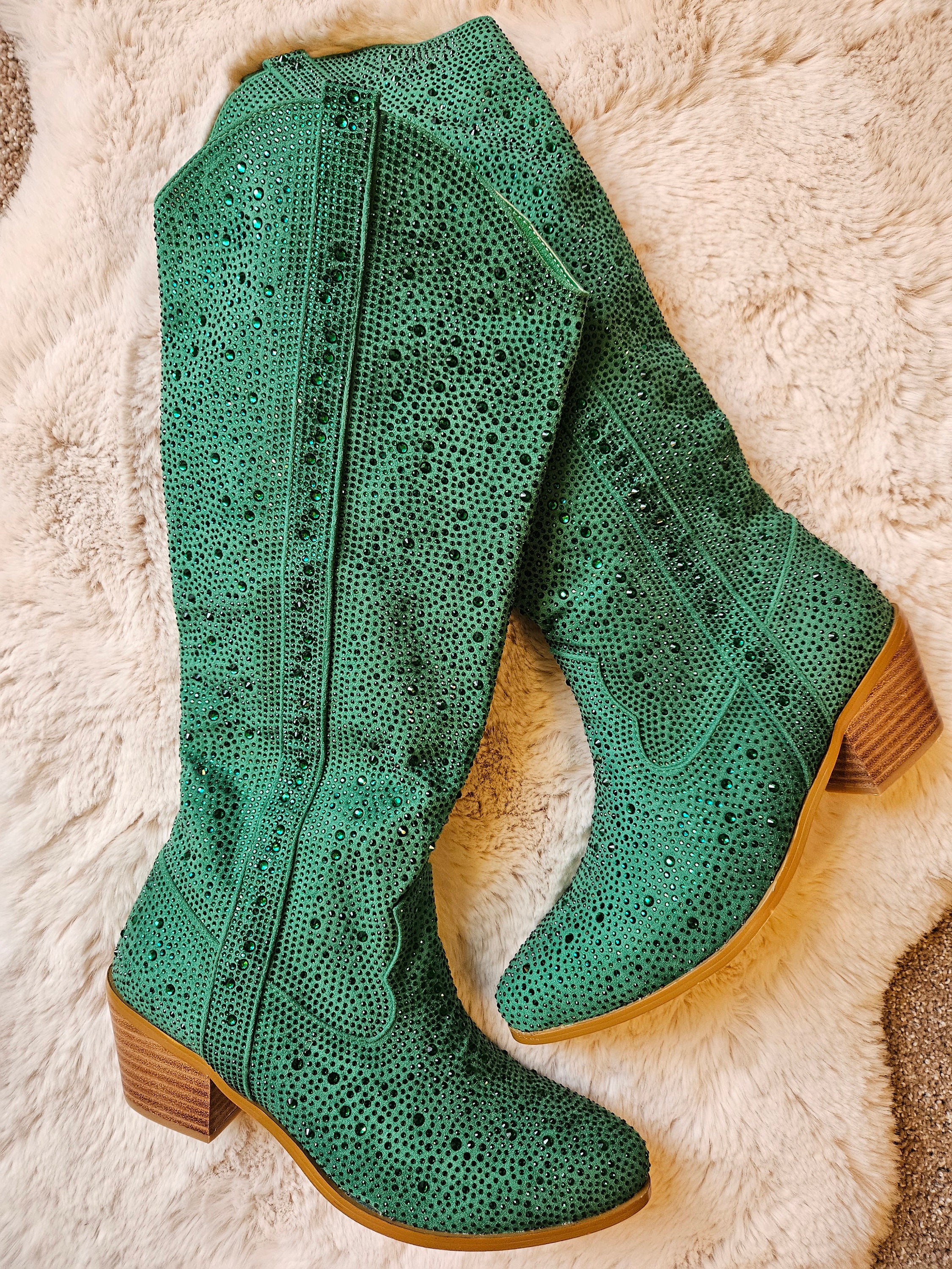 Lime green snakeskin boots top