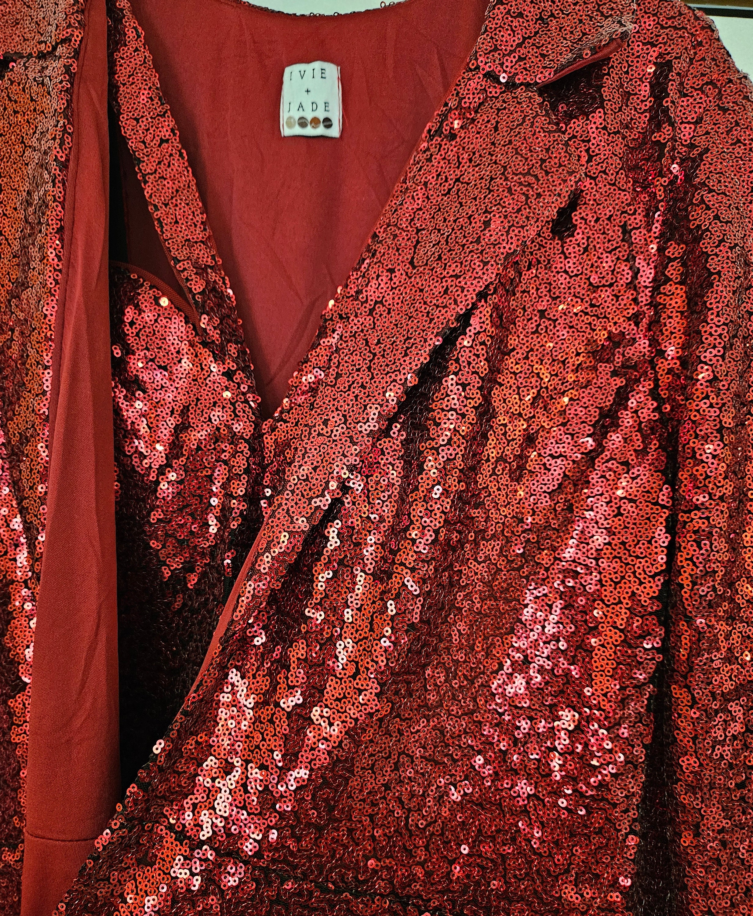 Red & Black Sequin Concert Tour Jacket | Taylor Inspired