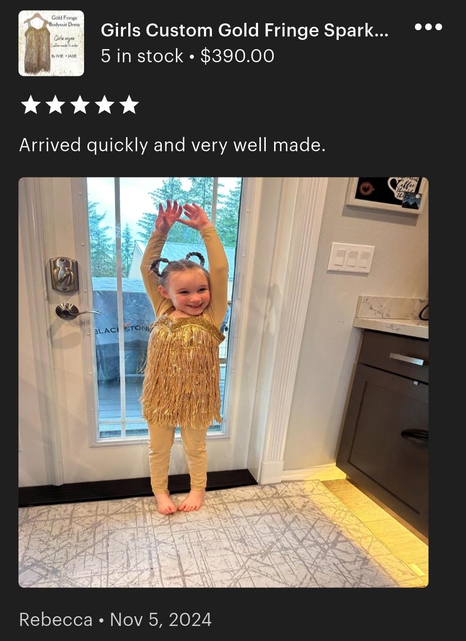 Girls Gold Fringe Sparkle Dress - Showgirl-Inspired Special Occasion Outfit Girls Gold Fringe Sparkle Dress - Showgirl-Inspired Special Occasion Outfit